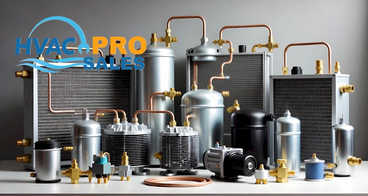 Refrigeration components such as TXVs, filter driers, sight glasses and solenoid valves