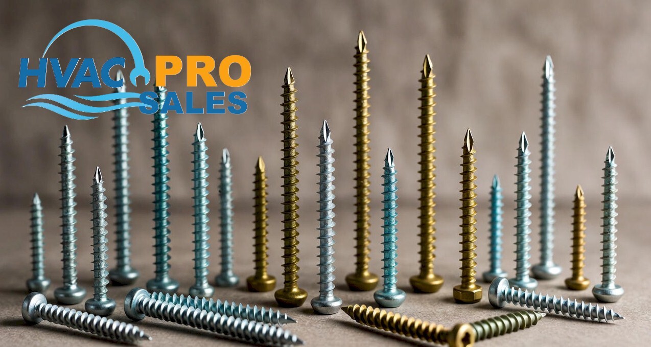 HVAC self-tapping screws for ductwork and equipment mounting