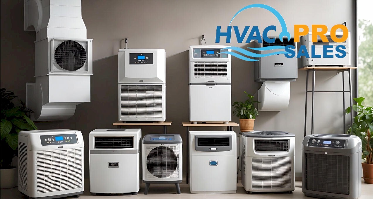 Whole-house dehumidifier system connected to HVAC ductwork
