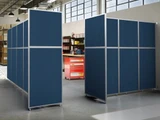 Workplace Privacy and Separation with Screenflex Cubicles and Anchored Dividers