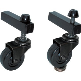 Black Self-Leveling Casters