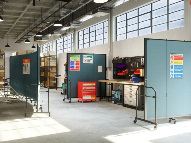 Heavy Duty Dividers in a workshop
