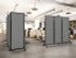 Multiple Light Duty Dividers in an office space