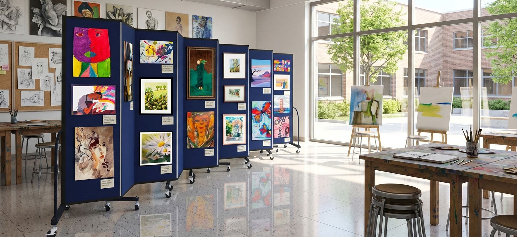Mobile & Portable Art Display Panels