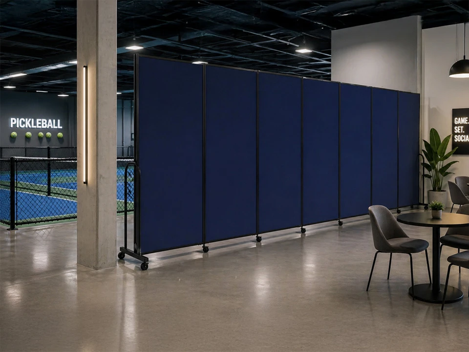 Straightflex Sliding Divider Freestanding - Fabric