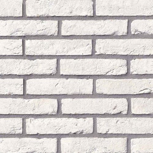 A bright white handmade textured facing brick. A bright white handmade textured facing brick.