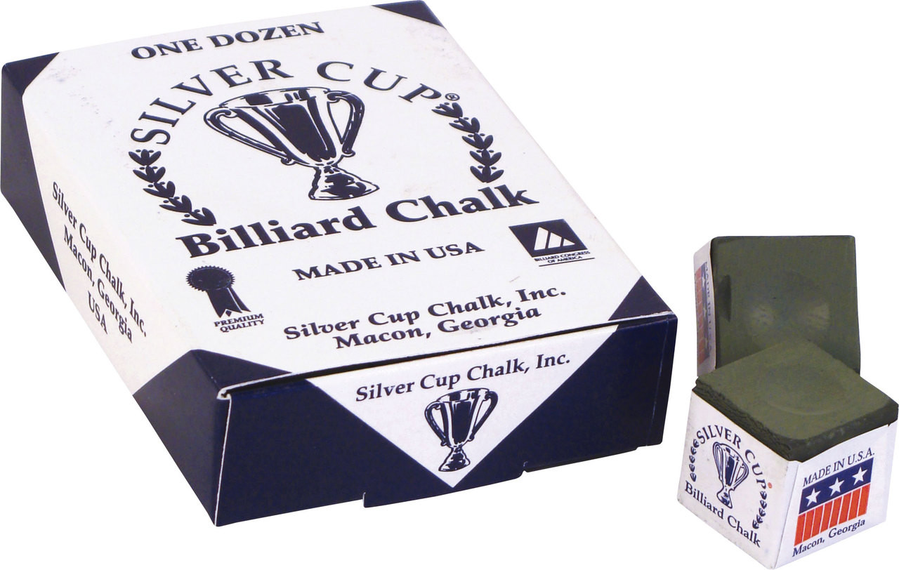 Silver Cup Chalk Box of 12 Olive