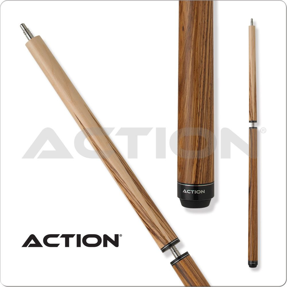 Action ACTBJZ Zebrawood Break Jump Pool Cue | Free Shipping