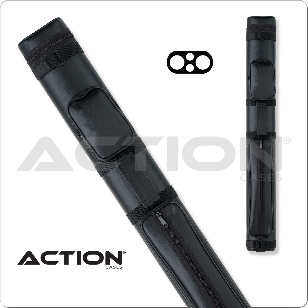 Action AC22 2x2 Black Hard Cue Case | Gebhardts.com