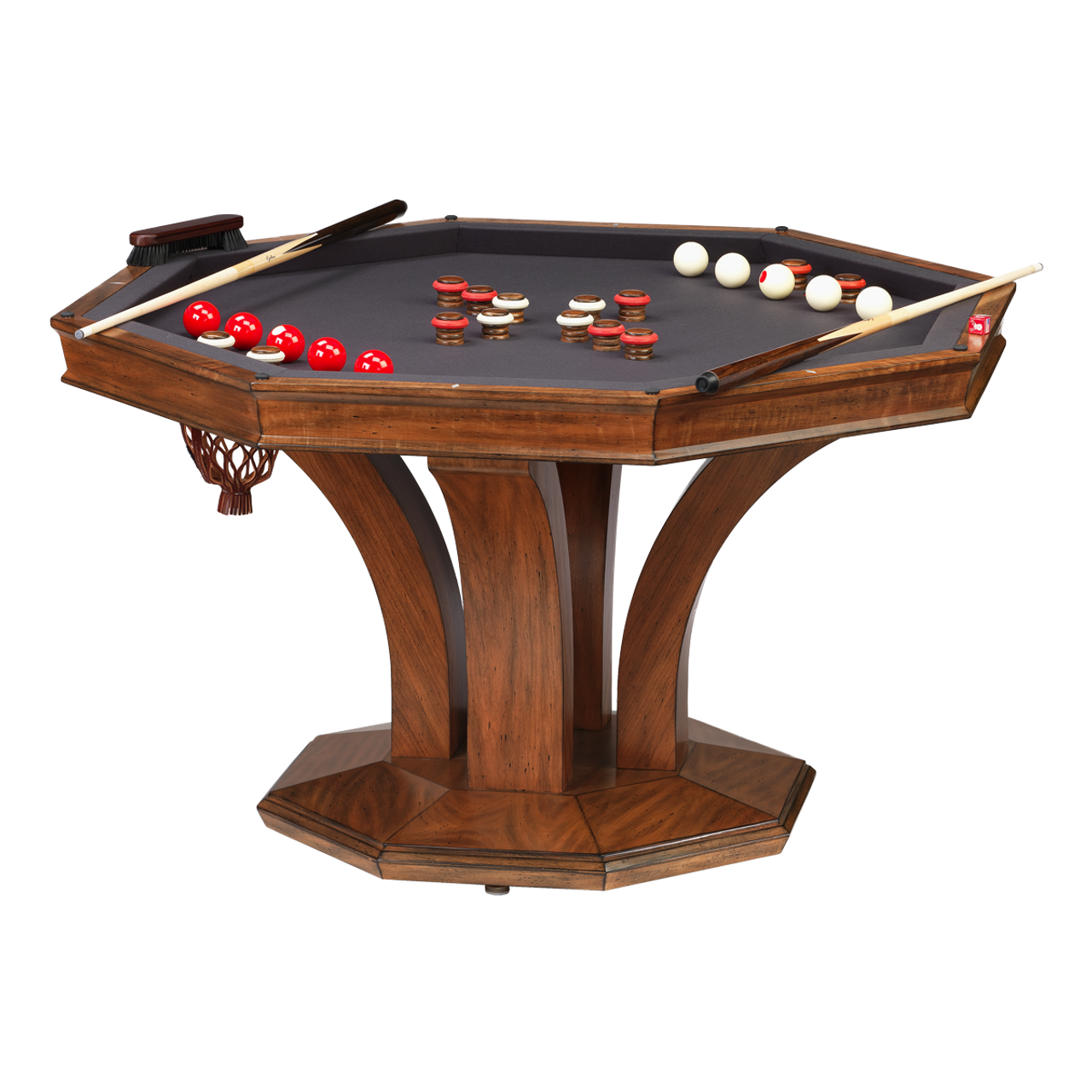 Darafeev Treviso Octagonal Poker Dining Game Table With Bumper Pool Free Local Delivery Gebhardtscom