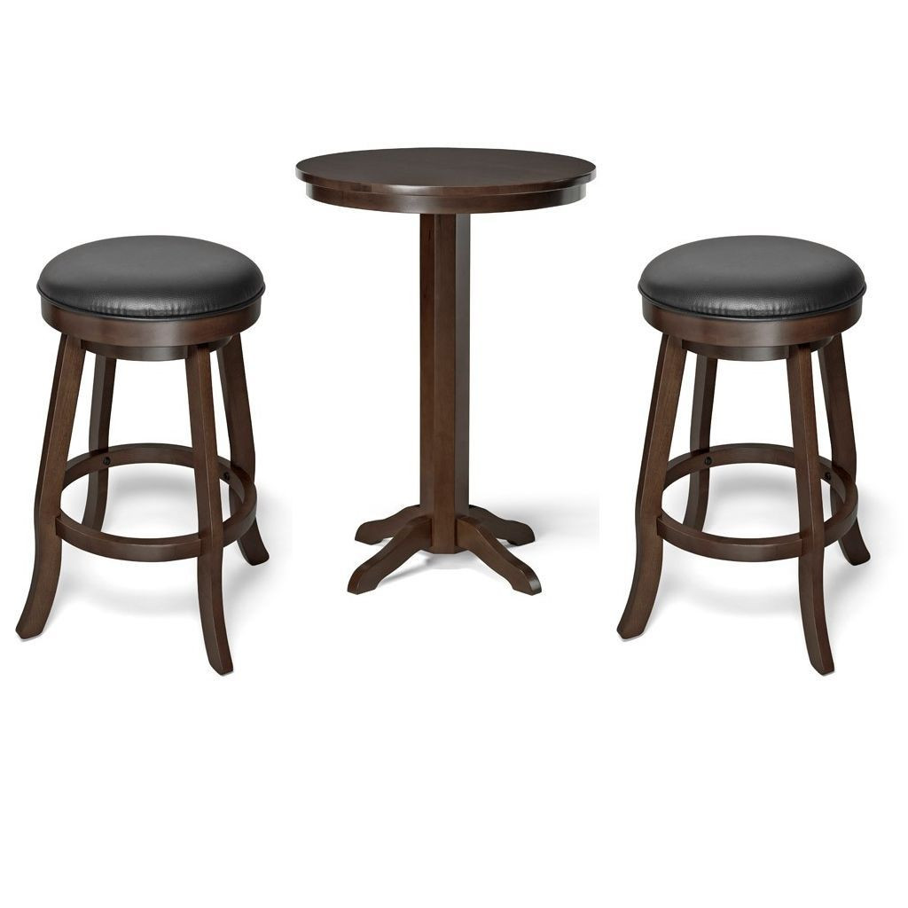 Brunswick Traditional Pub Table And Backless Bar Stools Espresso Free Nationwide Delivery Gebhardts Com