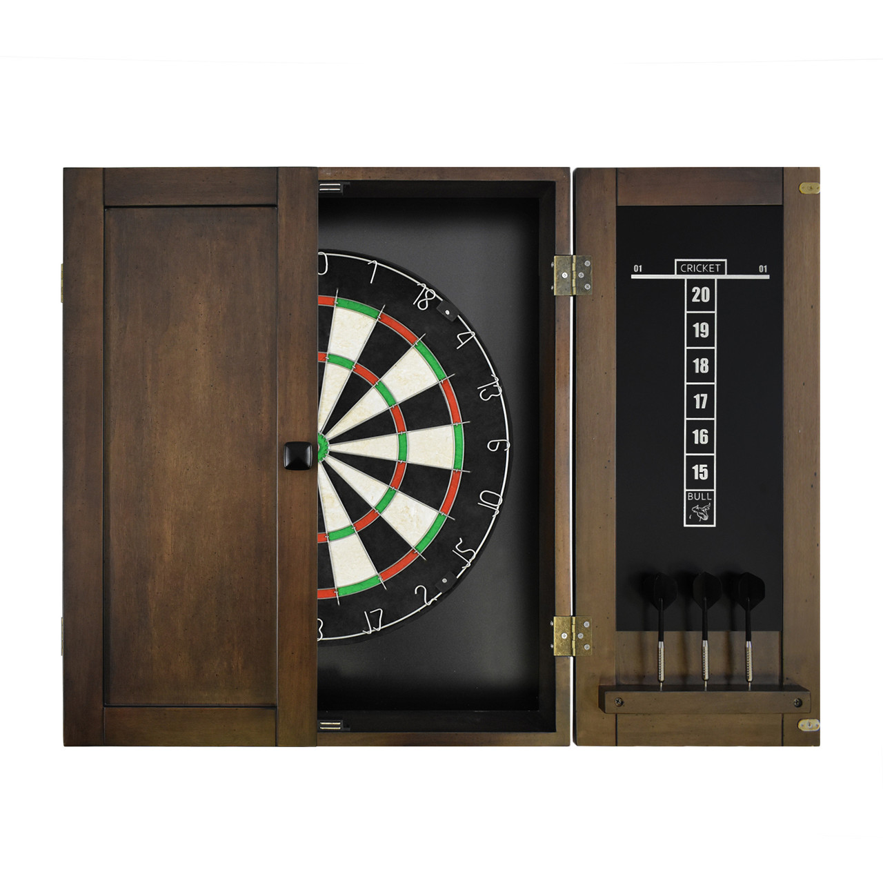 Imperial Dart Board & Cabinet Set - Whiskey Finish | Free Shipping