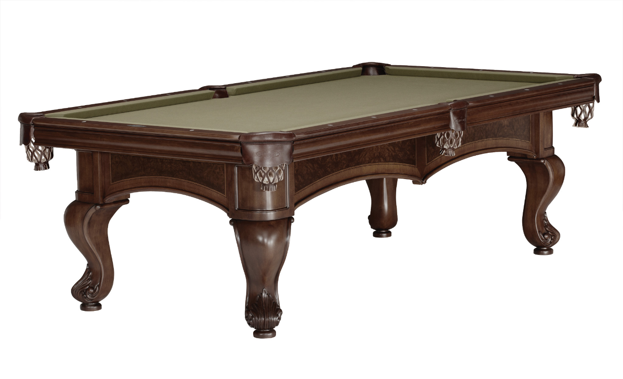 Brunswick Santini 8' Pool Table – Espresso Traditional Luxury