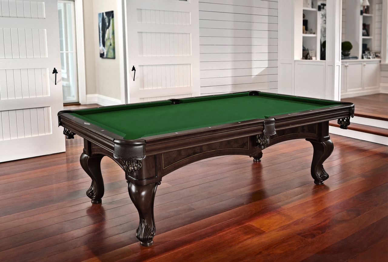 Brunswick Santini 8' Pool Table – Espresso Traditional Luxury