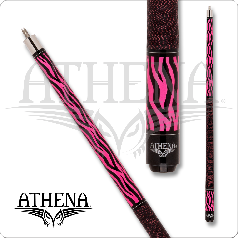 Athena ATH63 Pink Zebra Print Pool Cue | Free Shipping | Gebhardts.com