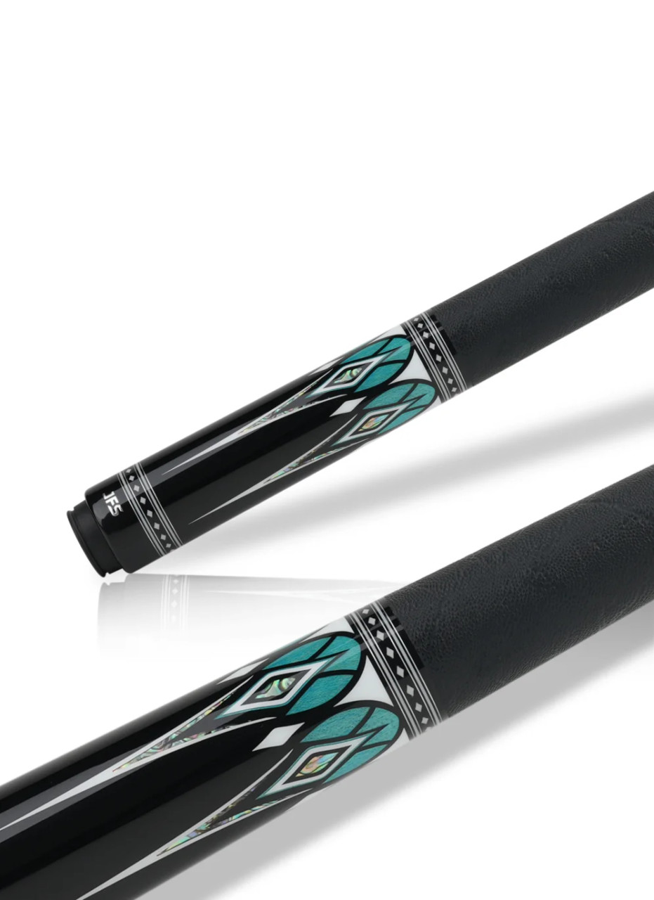 JFlowers Valen Flow Pool Cue – JF20‑29F w/ Elephant-Ear Leather Wrap