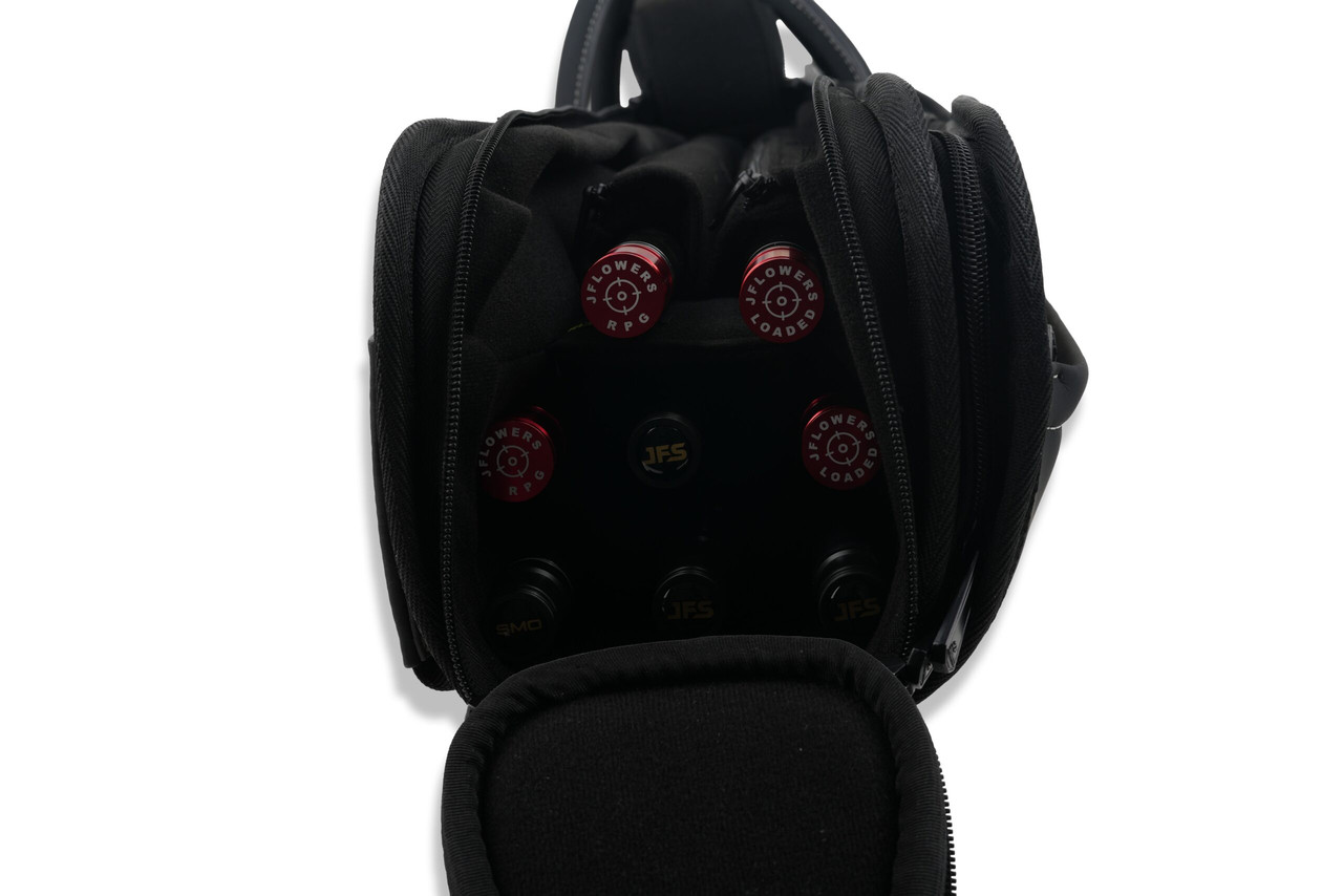 JFlowers Tactical 4x4 Cue Case – Jet‑Black Soft Case