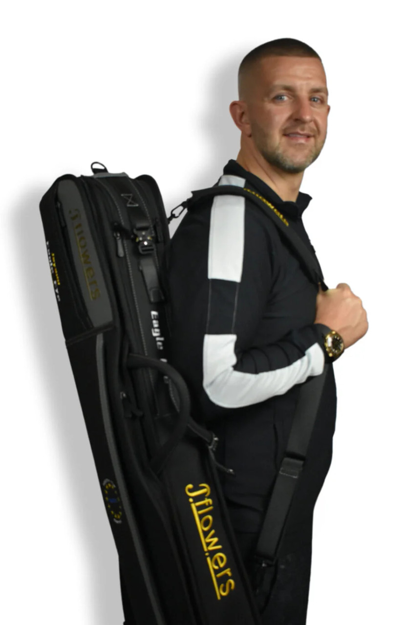 JFlowers Tactical 4x4 Cue Case – Jet‑Black Soft Case