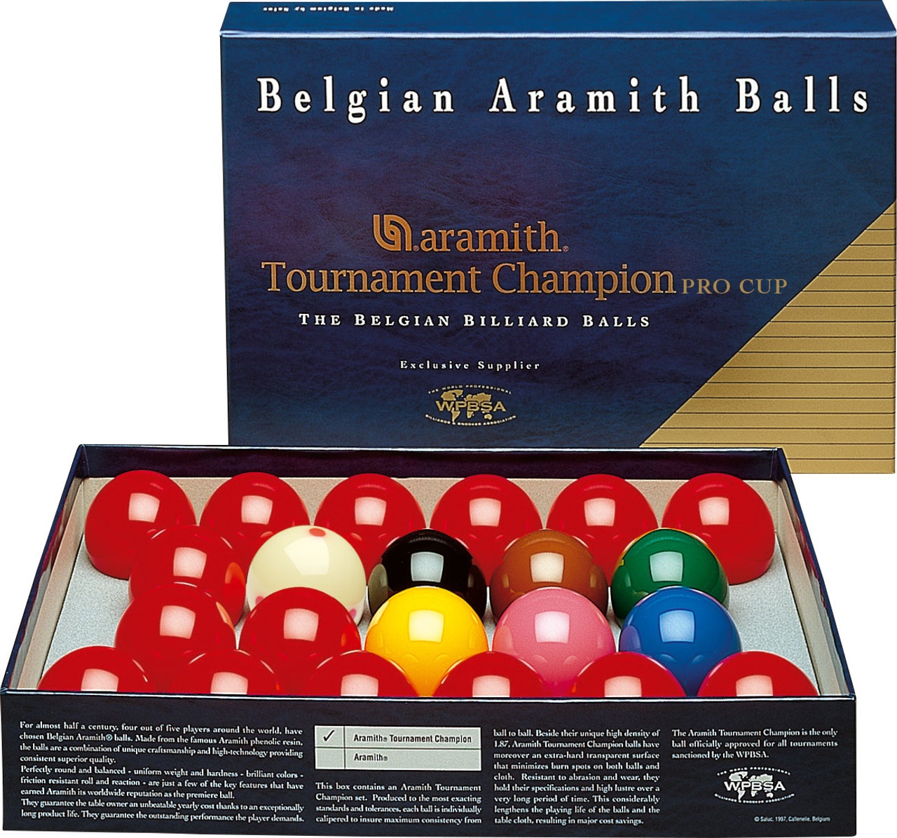 Aramith Pro Cup Tournament Champion Snooker Set Free Shipping Gebhardts