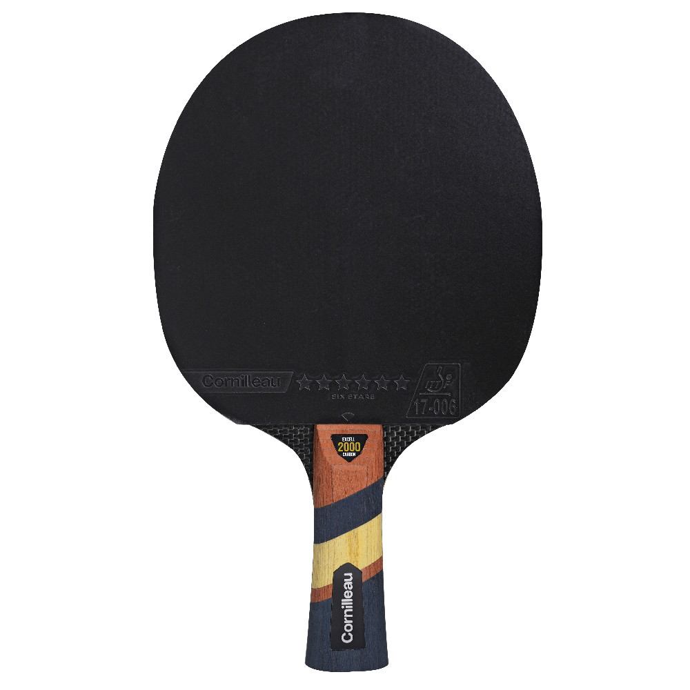 Cornilleau Excell 2000 Carbon Paddle – 6‑Star ITTF Rubber