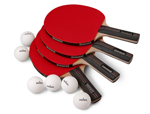 Brunswick Smash Table Tennis 4-Player Racket Set