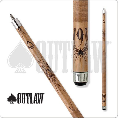 OUTLAW OL08 プレイキュー Outlaw OL42 Original Cow Skull Pool Cue | Free Shipping