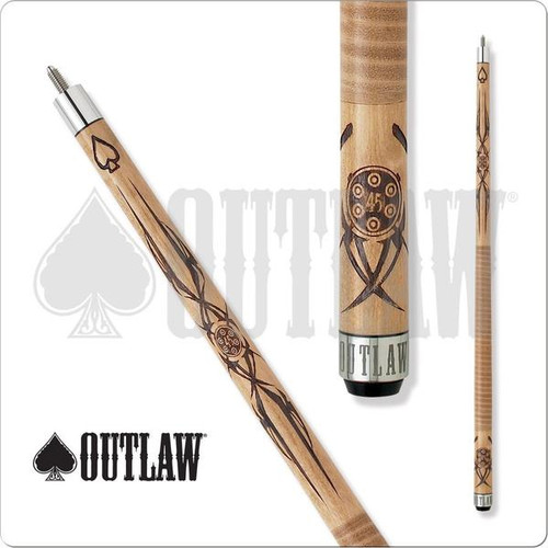 Outlaw OL42 Original Cow Skull Pool Cue | Free Shipping