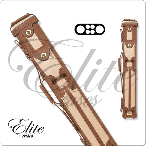 Elite ECV24 2x4 Vintage Chestnut Leather Cue Case