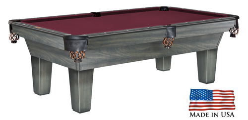 Gebhardts Aspen Pool Table Matte Fossil Grey