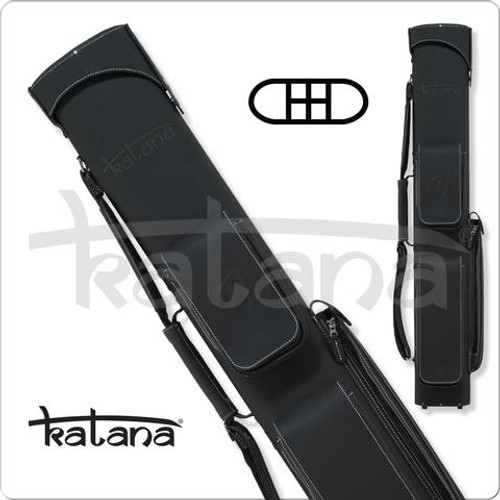 Katana KATC03 2x4 Charcoal Leather Hard Cue Case