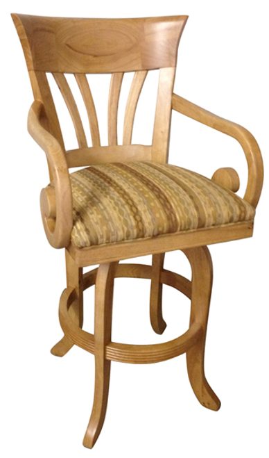 Tobias Wave with Arms Stool