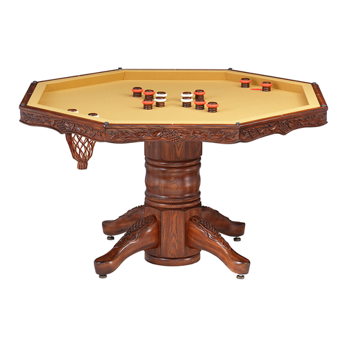 Darafeev Chateau Poker Dining Game Table with Bumper Pool