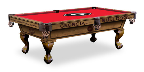 Georgia Bulldogs Pool Table