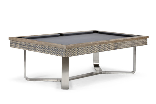 Brunswick Bali indoor outdoor pool table in grey teak finish