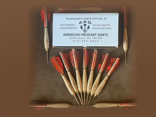 APD No.1 Official Tournament Darts Orange Camo Feather (Dozen)
