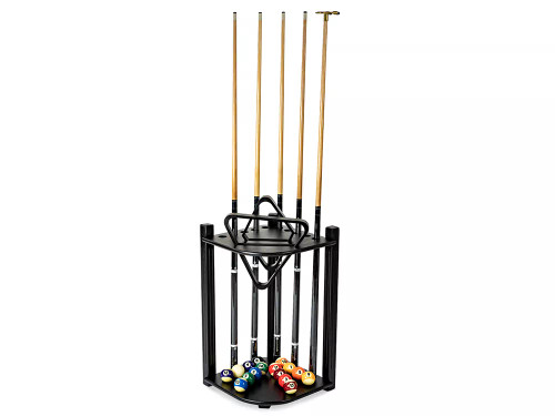 Presidential Corner Floor Cue Rack Mahogany