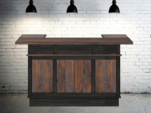 Rustic Custom Home Bar 78"