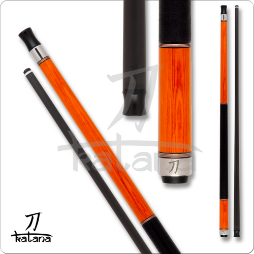 Katana Dragon KAT2501 Orange Pool Cue with Carbon Fiber Shaft