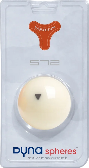 Dynaspheres Vanadium 57.2mm rotor spotted phenolic pool cue ball