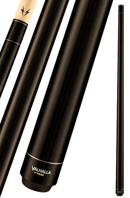Valhalla VA101 black no wrap 2-piece pool cue


