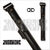 Instroke ISPR22 Premier Vinyl 2x2 black cue case standing upright with two accessory pockets and shoulder strap