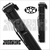 Instroke Southwest 3x5 black leather cue case with Southwestern pattern inlays and two accessory pockets
