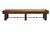 Brunswick Canton shuffleboard table rustic wood leg and aged metal hardware