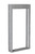 Brunswick Sanibel wall rack wood grain and edge detail in Rustic Grey 