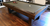 Corner view of the American made Olhausen Breckenridge pool table