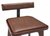  Brunswick Sao Bento pub stool with low profile upholstered back, cushioned seat, and metal wire footrest