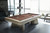 Brunswick Sagrada Sandwashed pool table as centerpiece in upscale home game room