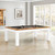 Imperial Penelope II Acacia & White Pool Table With Dining Top