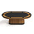 RAM Prohibition Texas Hold'em Poker Table Walnut