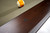 Brunswick Winfield 8 foot espresso pool table rail closeup highlighting rail sight